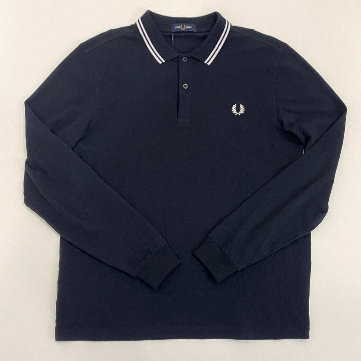 FRED PERRY | フレッドペリー The Fred Perry Shirt ポロシャツ M3636 ポロシャツ長袖 ネイビー サイズ：L【姫路東店】