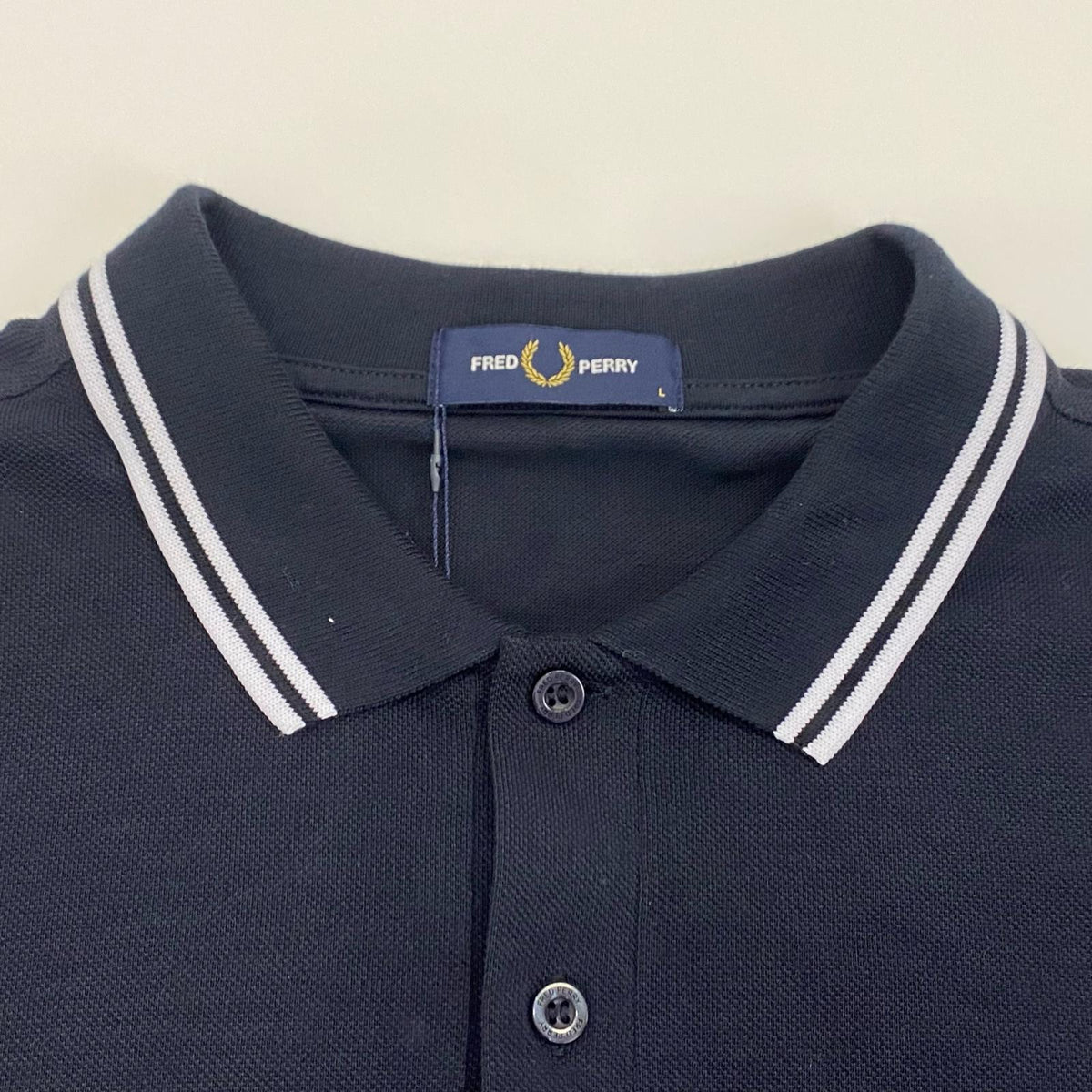 FRED PERRY | フレッドペリー The Fred Perry Shirt ポロシャツ M3636 ポロシャツ長袖 ネイビー サイズ：L【姫路東店】
