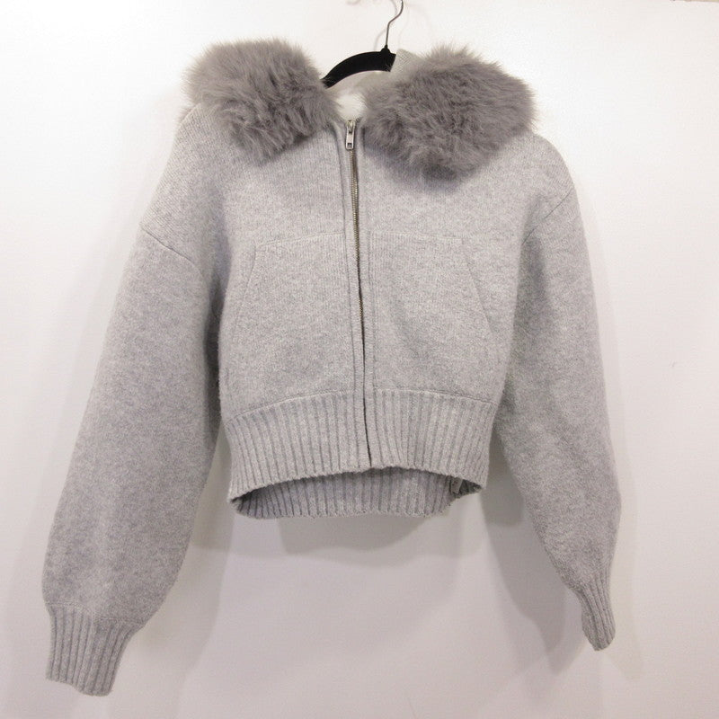snidel | スナイデル ファーフードパーカー パーカー SWNT254295 ｻｲｽﾞ:0 グレー【姫路東店】