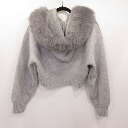 snidel | スナイデル ファーフードパーカー パーカー SWNT254295 ｻｲｽﾞ:0 グレー【姫路東店】