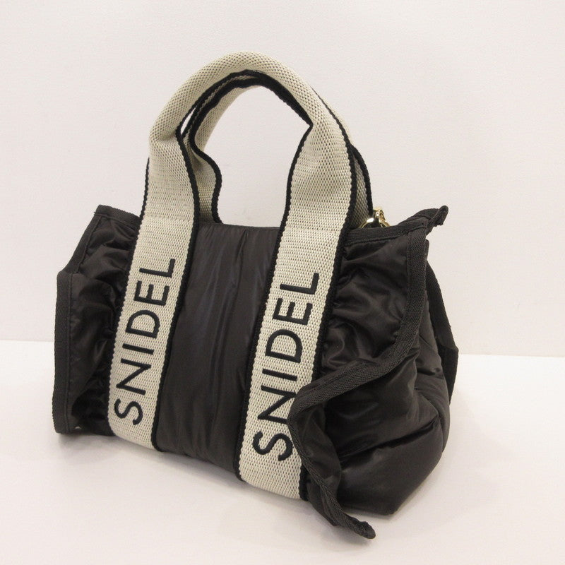 snidel | スナイデル フラッフィーフリルロゴバッグ その他バッグ SWGB244632 2wayバッグ ブラック【姫路東店】