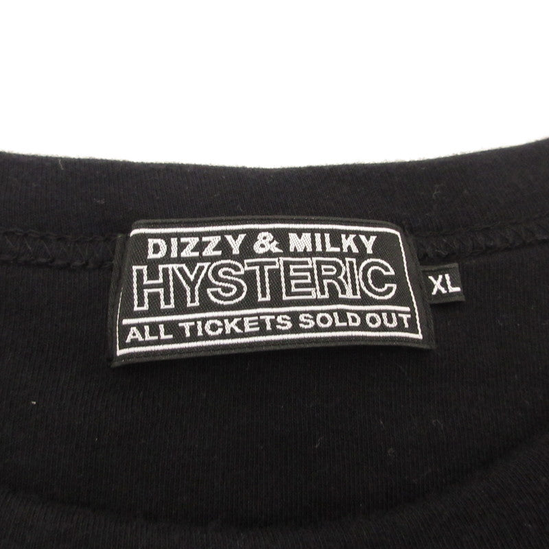 HYSTERIC GLAMOUR | ヒステリックグラマー ROCK W YOU 半袖Ｔシャツ 02241CT23 ブラック サイズ：XL【姫路東店】
