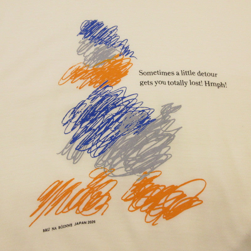 BRU NA BOINNE | ブルーナボイン 諦めない気持ちT 半袖Ｔシャツ 852012 ホワイト サイズ：XL【姫路東店】