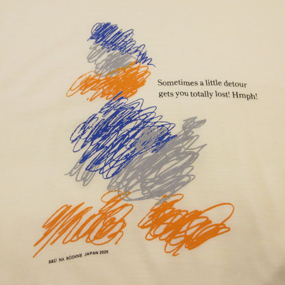 BRU NA BOINNE | ブルーナボイン 諦めない気持ちT 半袖Ｔシャツ 852012 ホワイト サイズ：XL【姫路東店】