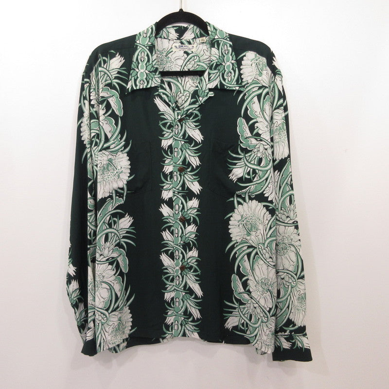 SUN SURF | サンサーフ NIGHT BLOOMING CEREUS BORDER その他トップス SS29602 アロハ サイズ：L【姫路東店】