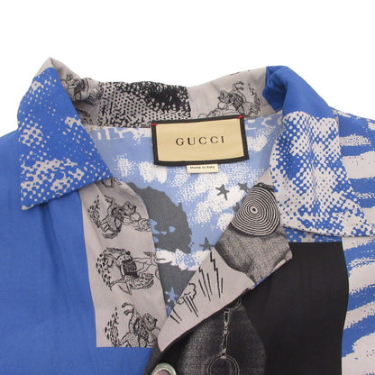 GUCCI | グッチ Graphic Print Viscose Shirt 半袖シャツ 782625 2024S/S 国内正規タグ サイズ：48【姫路東店】