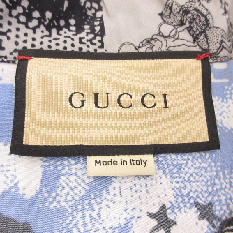 GUCCI | グッチ Graphic Print Viscose Shirt 半袖シャツ 782625 2024S/S 国内正規タグ サイズ：48【姫路東店】