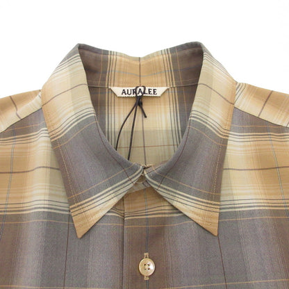 AURALEE | オーラリー SUPER LIGHT WOOL CHECK SHIRT 長袖シャツ A26SS01LC 2026S/S サイズ：5【姫路東店】