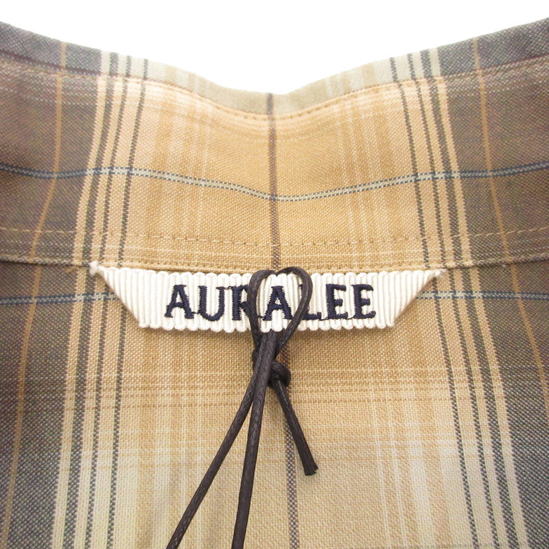 AURALEE | オーラリー SUPER LIGHT WOOL CHECK SHIRT 長袖シャツ A26SS01LC 2026S/S サイズ：5【姫路東店】