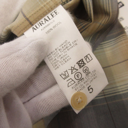 AURALEE | オーラリー SUPER LIGHT WOOL CHECK SHIRT 長袖シャツ A26SS01LC 2026S/S サイズ：5【姫路東店】
