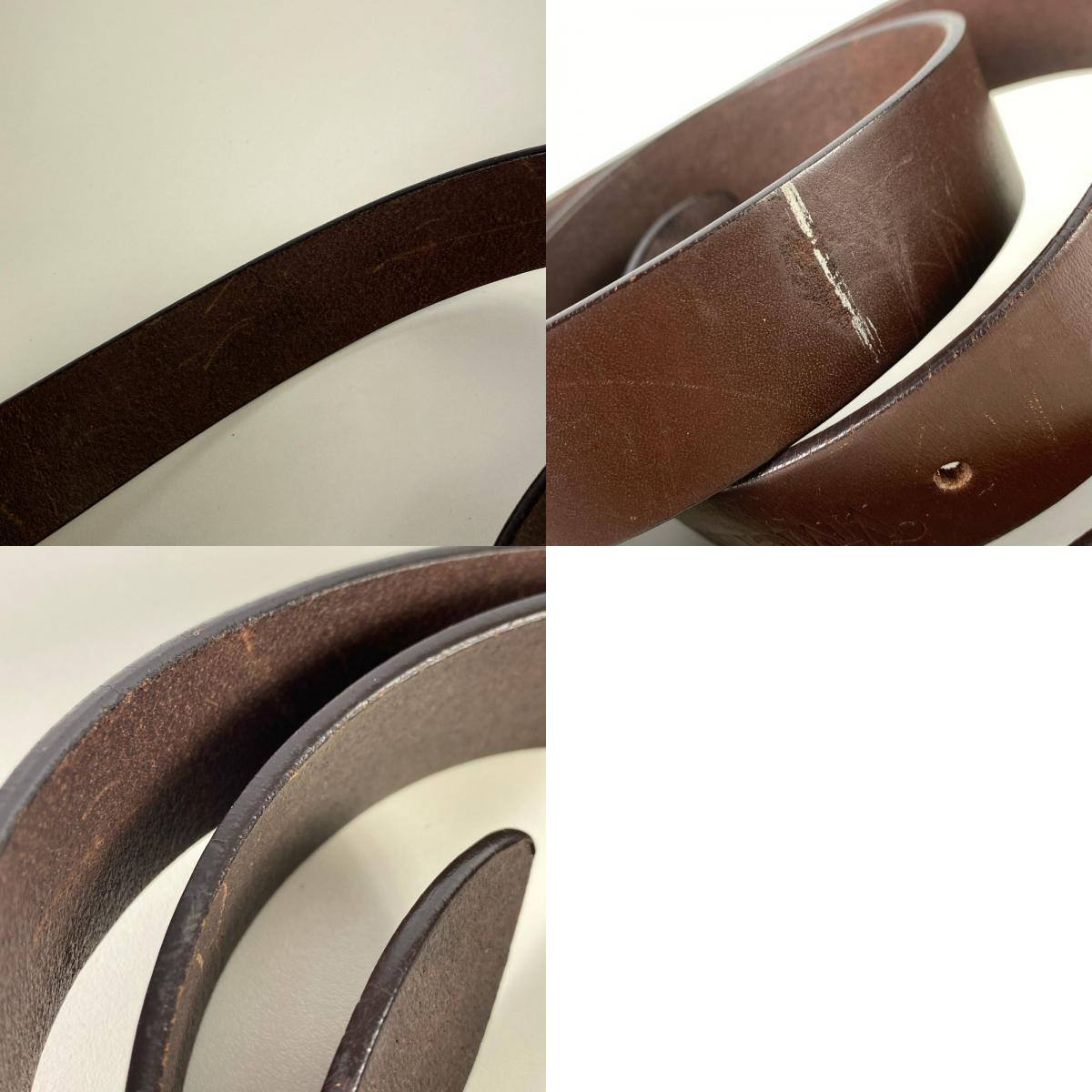 Vivienne Westwood | ヴィヴィアンウエストウッド LINE ORB SQUARE BUCKLE BELT ベルト ブラウン【姫路東店】