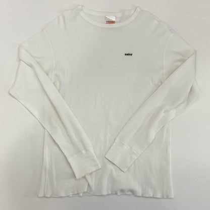 SAINT MICHAEL | セントマイケルセイントマイケル THARMAL TEE 長袖Ｔシャツ SM-MK8-0000-033 サーマルカットソー長袖 ホワイト サイズ：L【姫路東店】