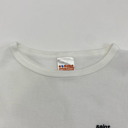 SAINT MICHAEL | セントマイケルセイントマイケル THARMAL TEE 長袖Ｔシャツ SM-MK8-0000-033 サーマルカットソー長袖 ホワイト サイズ：L【姫路東店】