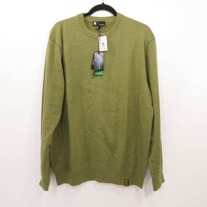 G-STAR | ジースター Essential Performance Knitted Sweater セーター D22801 オリーブ サイズ：L【姫路東店】