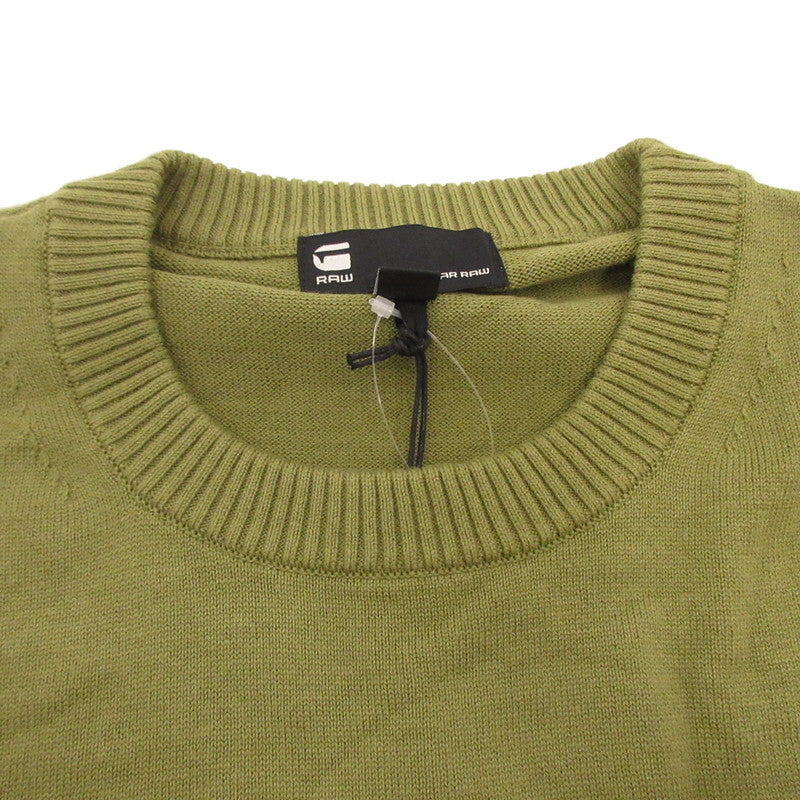 G-STAR | ジースター Essential Performance Knitted Sweater セーター D22801 オリーブ サイズ：L【姫路東店】