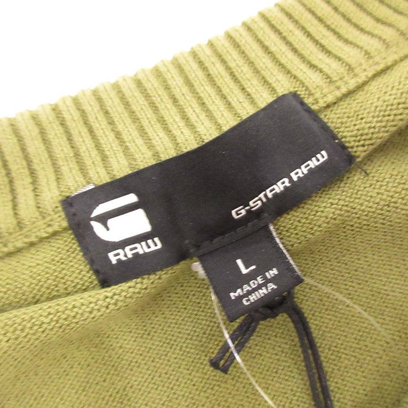 G-STAR | ジースター Essential Performance Knitted Sweater セーター D22801 オリーブ サイズ：L【姫路東店】