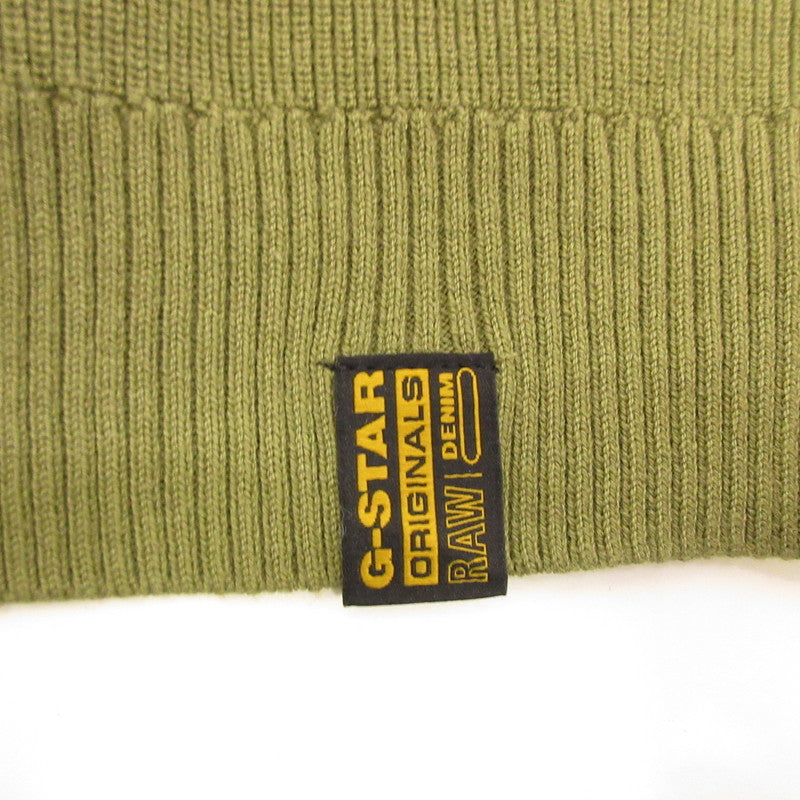 G-STAR | ジースター Essential Performance Knitted Sweater セーター D22801 オリーブ サイズ：L【姫路東店】