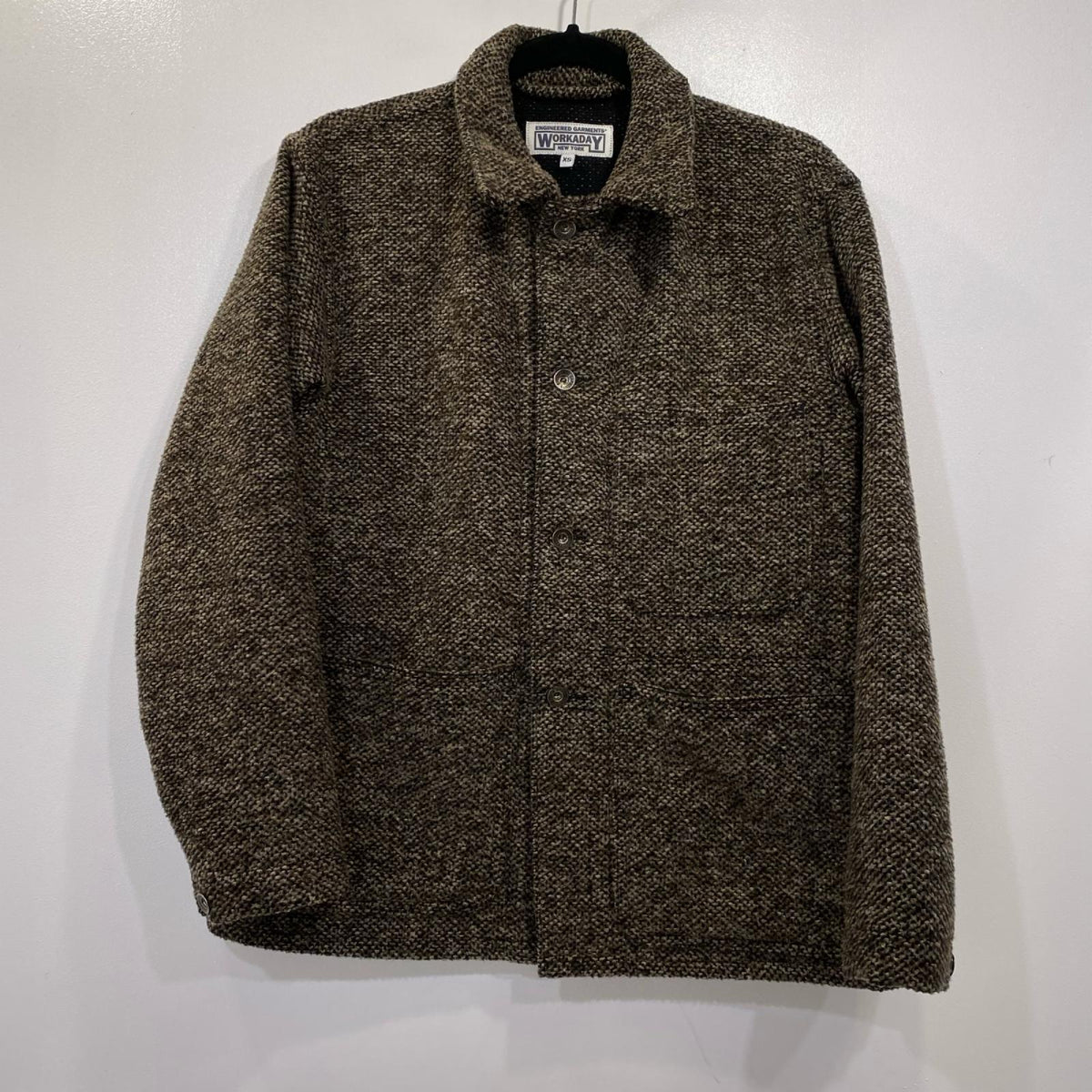 Engineered Garments | エンジニアードガーメンツ UTILITY JACKET TRI BLEND WOOL TWEED その他アウター ブラウン サイズ：XS【姫路東店】
