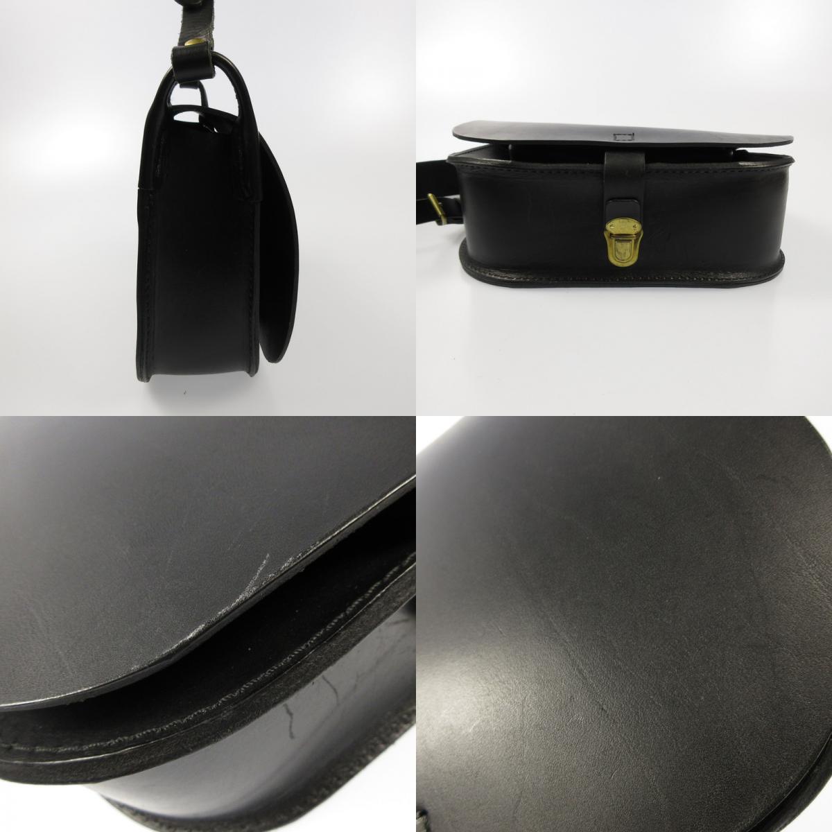 HERZ | ヘルツ ハードムーンショルダー Sサイズ ショルダーバッグ CK-36 ブラック【姫路東店】