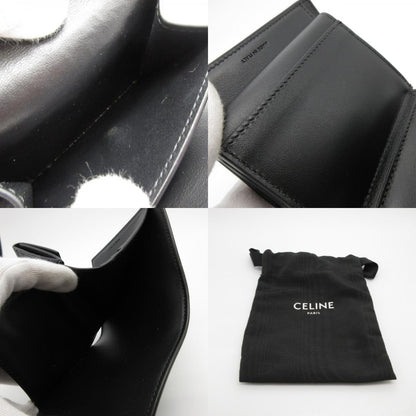 CELINE | セリーヌ シャイニーカーフスキン スモール フラップウォレット トリオンフ 三つ折り財布 10D783DPV【姫路東店】