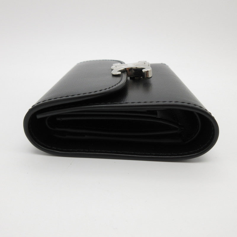 CELINE | セリーヌ シャイニーカーフスキン スモール フラップウォレット トリオンフ 三つ折り財布 10D783DPV【姫路東店】