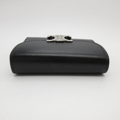 CELINE | セリーヌ シャイニーカーフスキン スモール フラップウォレット トリオンフ 三つ折り財布 10D783DPV【姫路東店】