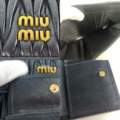 Miu Miu | ミュウ ミュウ Matelasse Tri-Fold Wallet 三つ折り財布 5MH033【姫路東店】