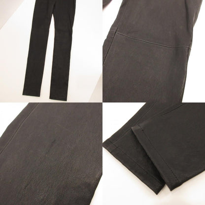 ANN DEMEULEMEESTER | アンドゥムルメステール Florence ブラックレザーレギンス パンツ B0010846LT084099 ブラック サイズ：40【姫路東店】