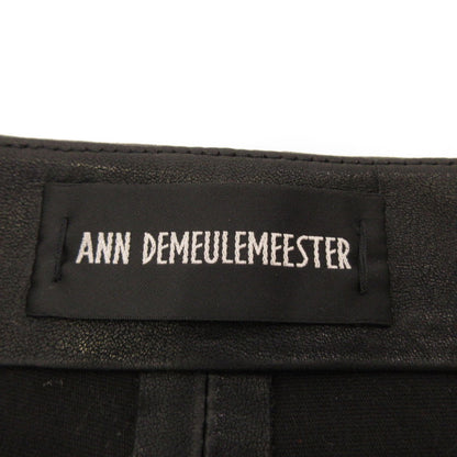 ANN DEMEULEMEESTER | アンドゥムルメステール Florence ブラックレザーレギンス パンツ B0010846LT084099 ブラック サイズ：40【姫路東店】