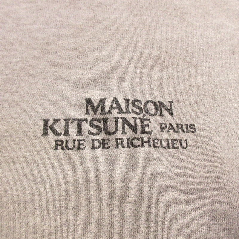 MAISON KITSUNE | メゾンキツネ JP EXCLUSIVE rue de richelieu SWEATSHIRT スウェット KMM34510 グレー サイズ：L【姫路東店】