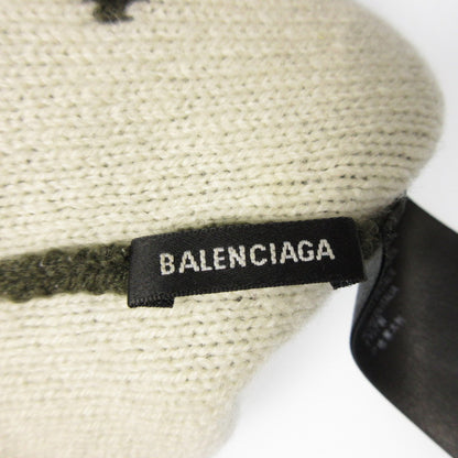 BALENCIAGA | バレンシアガ All Over Logo Beanie ニットキャップ 621021 T1567 カーキ【姫路東店】