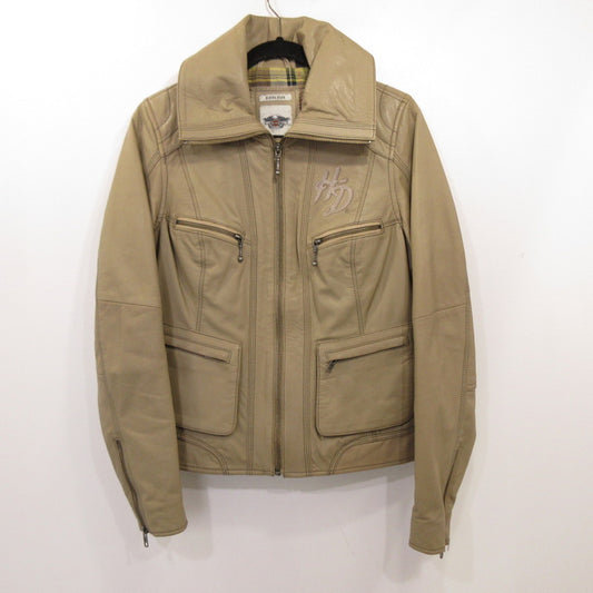 HARLEY-DAVIDSON | ハーレーダビットソン Santa Fe Leather Jacket レザー 97158-13VW ベージュ サイズ：M【姫路東店】