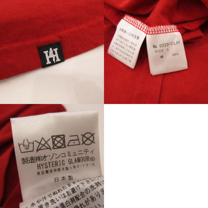 HYSTERIC GLAMOUR | ヒステリックグラマー AFTER HOURS CLUB SIGN 長袖Ｔシャツ 02201CL04 レッド サイズ：L【姫路東店】