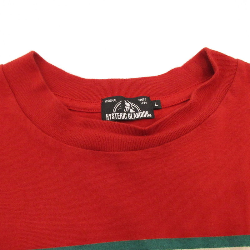 HYSTERIC GLAMOUR | ヒステリックグラマー AFTER HOURS CLUB SIGN 長袖Ｔシャツ 02201CL04 レッド サイズ：L【姫路東店】