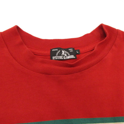 HYSTERIC GLAMOUR | ヒステリックグラマー AFTER HOURS CLUB SIGN 長袖Ｔシャツ 02201CL04 レッド サイズ：L【姫路東店】
