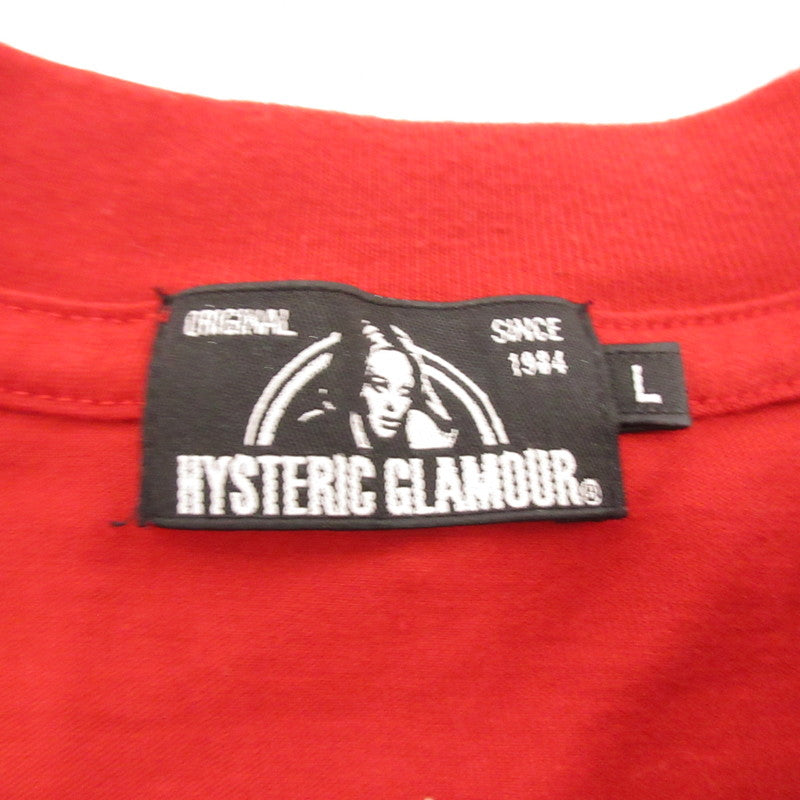 HYSTERIC GLAMOUR | ヒステリックグラマー AFTER HOURS CLUB SIGN 長袖Ｔシャツ 02201CL04 レッド サイズ：L【姫路東店】