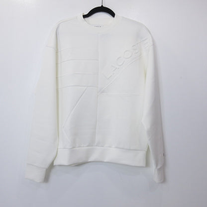 LACOSTE | ラコステ パッチワークテックスウェットクルーネック スウェット SH0101 ホワイト サイズ：S【姫路東店】