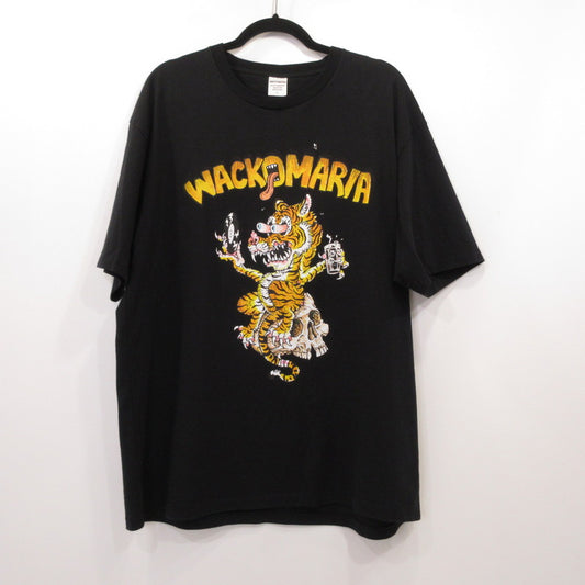 WACKOMARIA | ワコマリア TIM LEHI / WASHED HEAVY WEIGHT CREW NECK T-SHIRT 半袖Ｔシャツ 2026S/S ブラック サイズ：L【姫路東店】