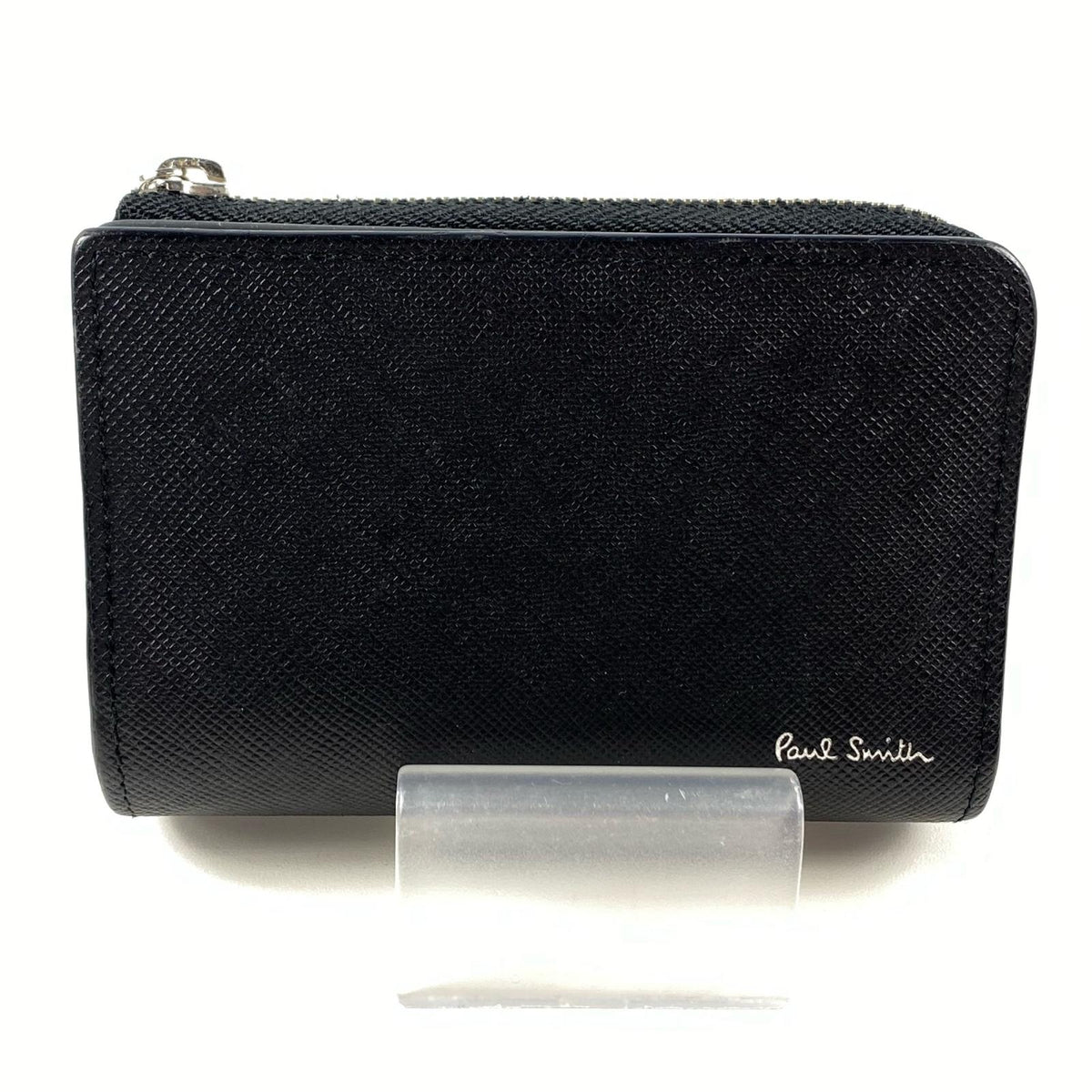 Paul Smith | ポール・スミス Zip Straw Grain Key Case キーケース 30PAP7816650 4連キーケース ブラック【姫路東店】