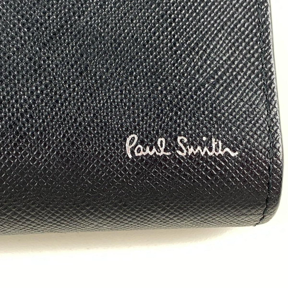 Paul Smith | ポール・スミス Zip Straw Grain Key Case キーケース 30PAP7816650 4連キーケース ブラック【姫路東店】