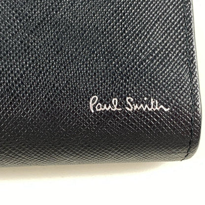 Paul Smith | ポール・スミス Zip Straw Grain Key Case キーケース 30PAP7816650 4連キーケース ブラック【姫路東店】