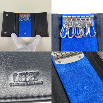 DIESEL | ディーゼル HISSU KEYCASE キーケース X08425 6連キーケース ブラック【姫路東店】