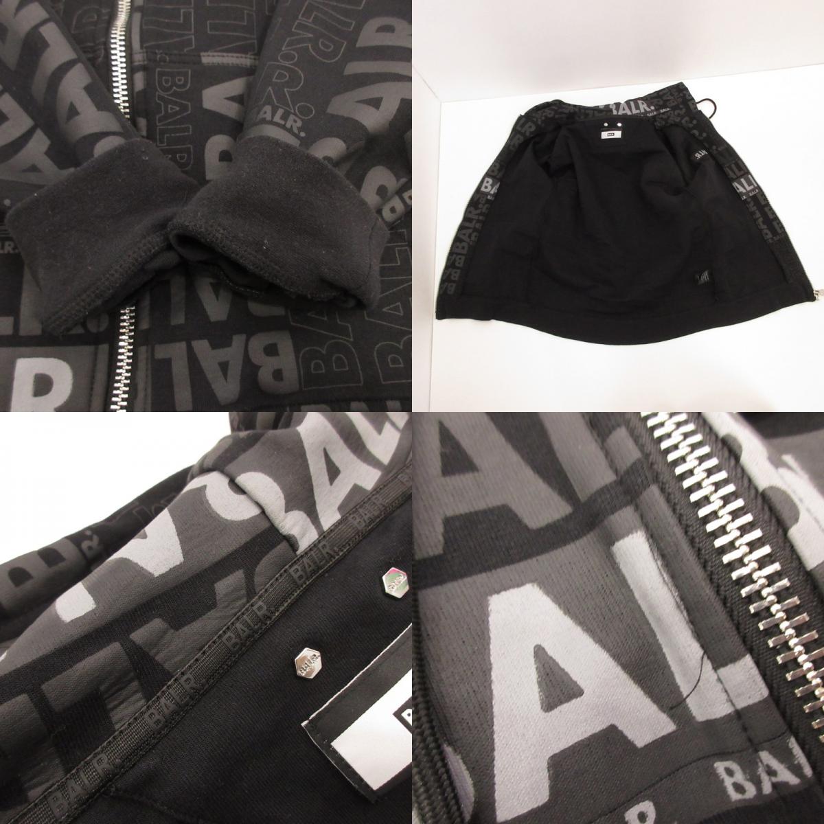 BALR. | ボーラー Q-SERIES ZIP AOP パーカー BA12611107JP ブラック サイズ：S【姫路東店】