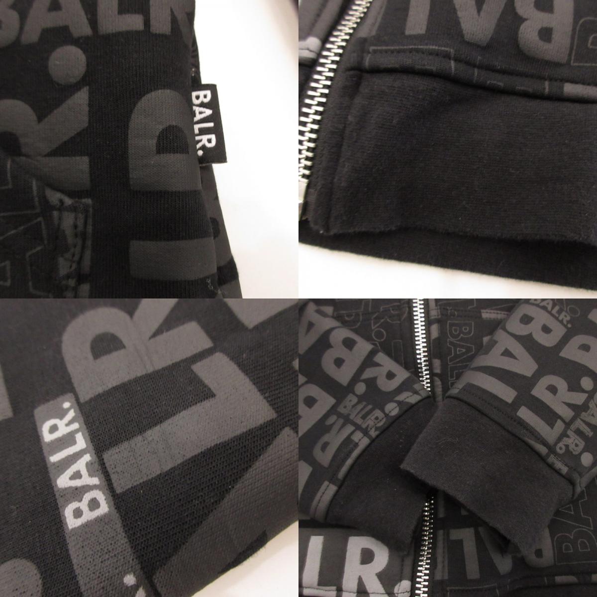BALR. | ボーラー Q-SERIES ZIP AOP パーカー BA12611107JP ブラック サイズ：S【姫路東店】