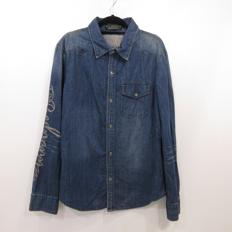 RED PEPPER | レッドペッパー その他トップス 42MS-18 ×Ed Hardy ブルー サイズ：L【姫路東店】