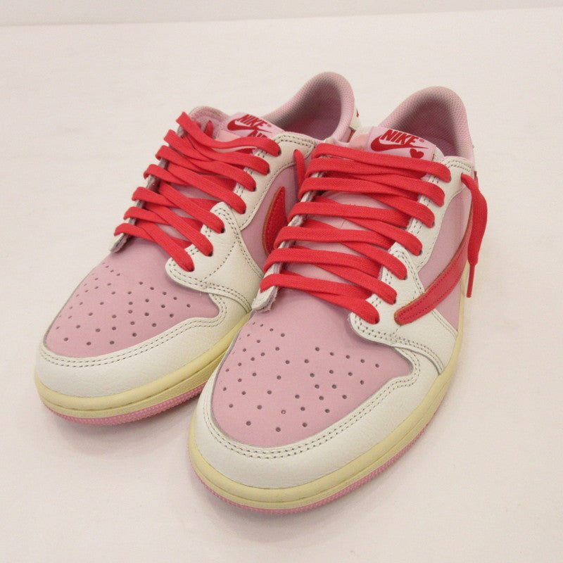 NIKE | ナイキ AIR JORDAN 1 RETRO LOW OG SAIL/TROPICAL PINK スニーカー IQ7604-101 ×Travis Scott ピンク 26.5cm【姫路東店】
