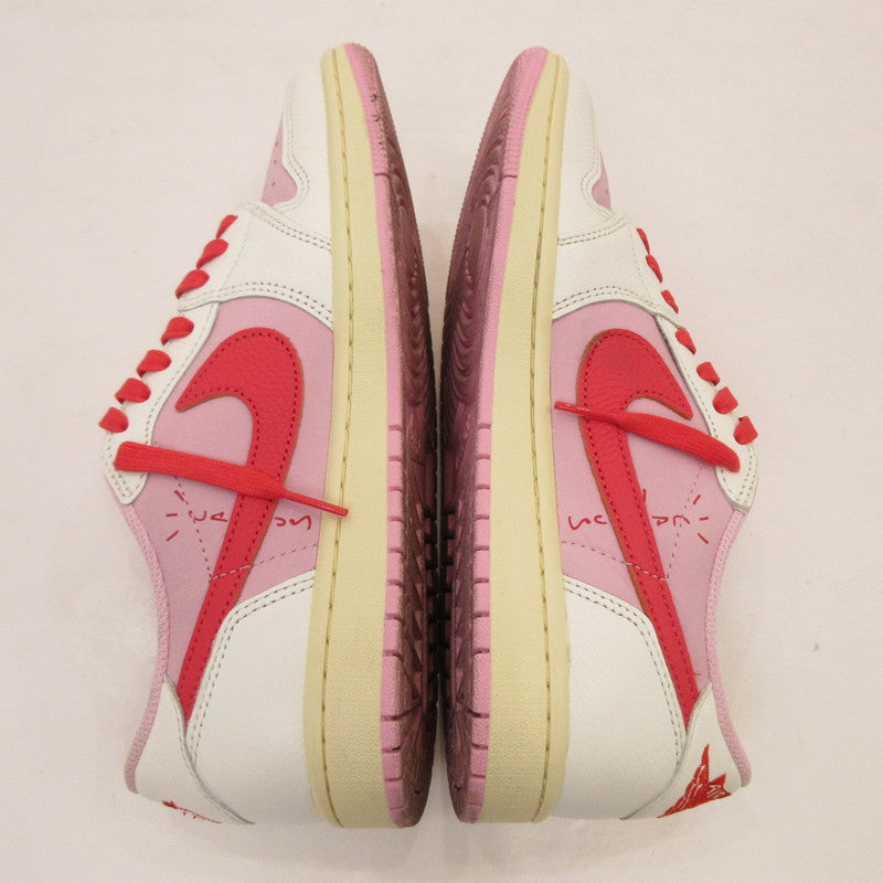 NIKE | ナイキ AIR JORDAN 1 RETRO LOW OG SAIL/TROPICAL PINK スニーカー IQ7604-101 ×Travis Scott ピンク 26.5cm【姫路東店】