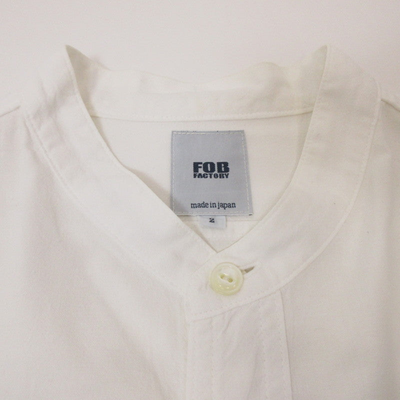 F.O.B FACTORY | エフオービーファクトリー 長袖シャツ ホワイト サイズ：2【姫路東店】