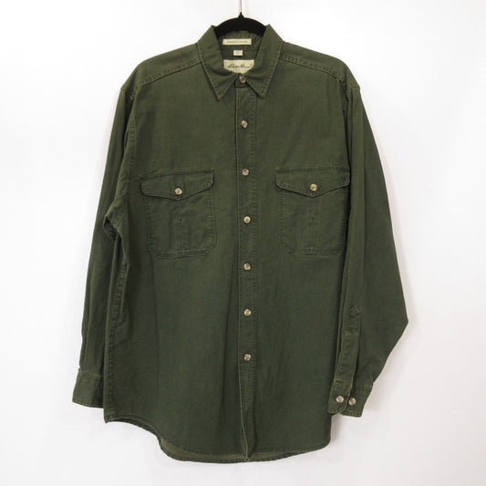 Eddie Bauer | エディー・バウアー Elkhorn Canvas 長袖シャツ カーキ サイズ：M【姫路東店】