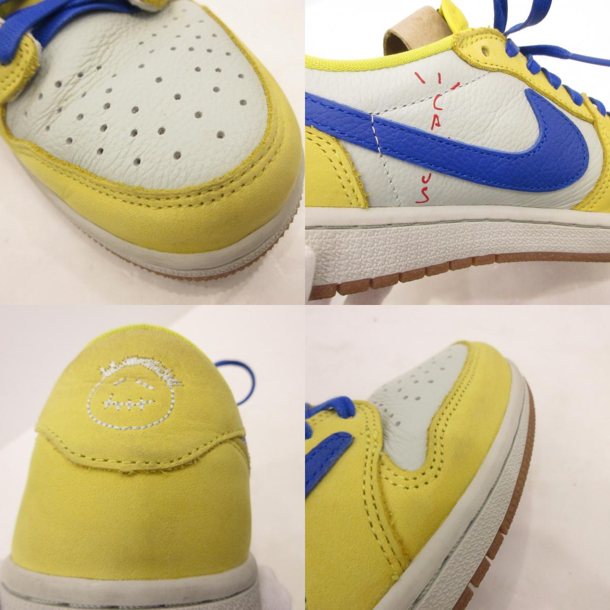 NIKE | ナイキ WMNS AIR JORDAN 1 LOW OG SP Canary スニーカー DZ4137-700 ×Travis Scot イエロー 26.5cm【姫路東店】